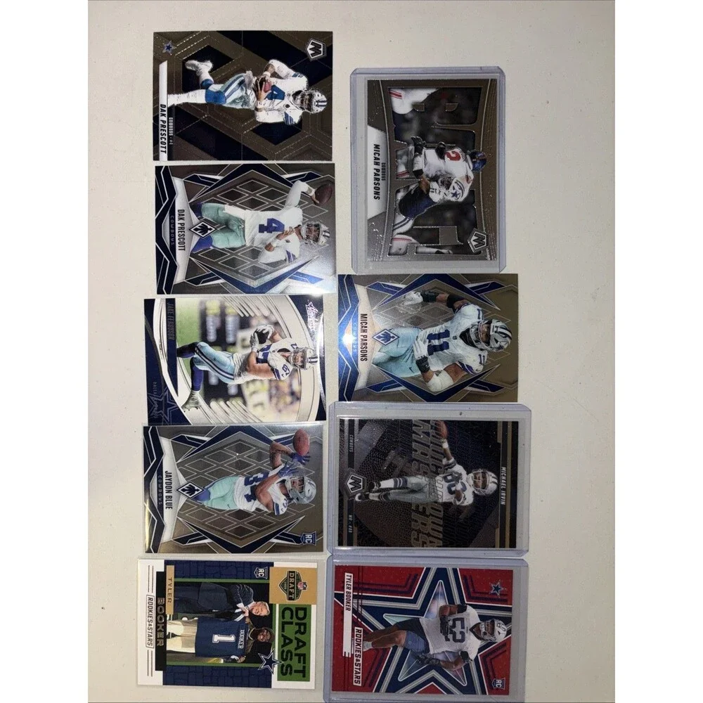 Lot Of 9 Dallas Cowboys trading Cards